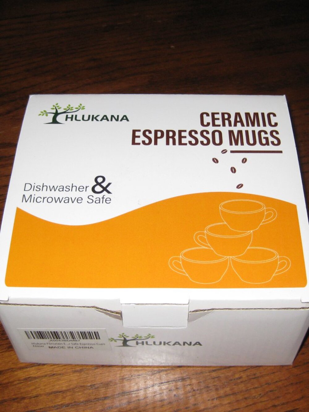 Brand New Hlukana Porcelain Espresso Cups 3.5 oz Set of 4